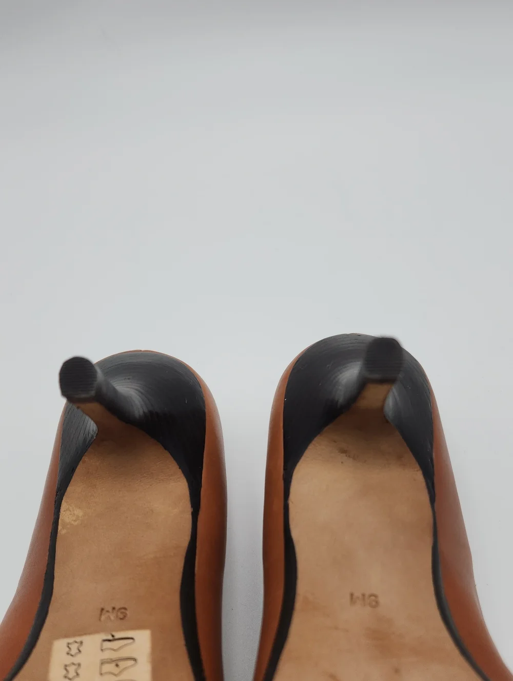 Michael Kors KORS Brown Leather Studded Pointed Toe Pumps Heels Women's Size 9M